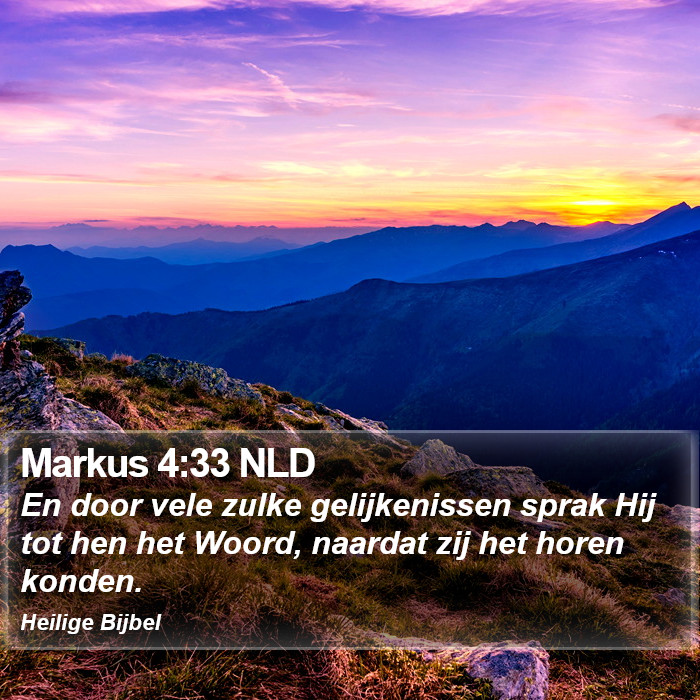 Markus 4:33 NLD Bible Study