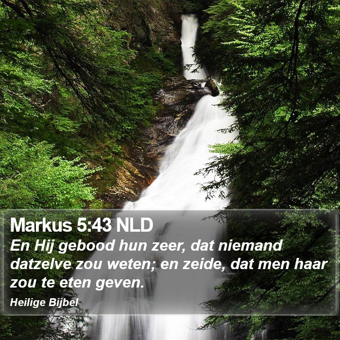 Markus 5:43 NLD Bible Study