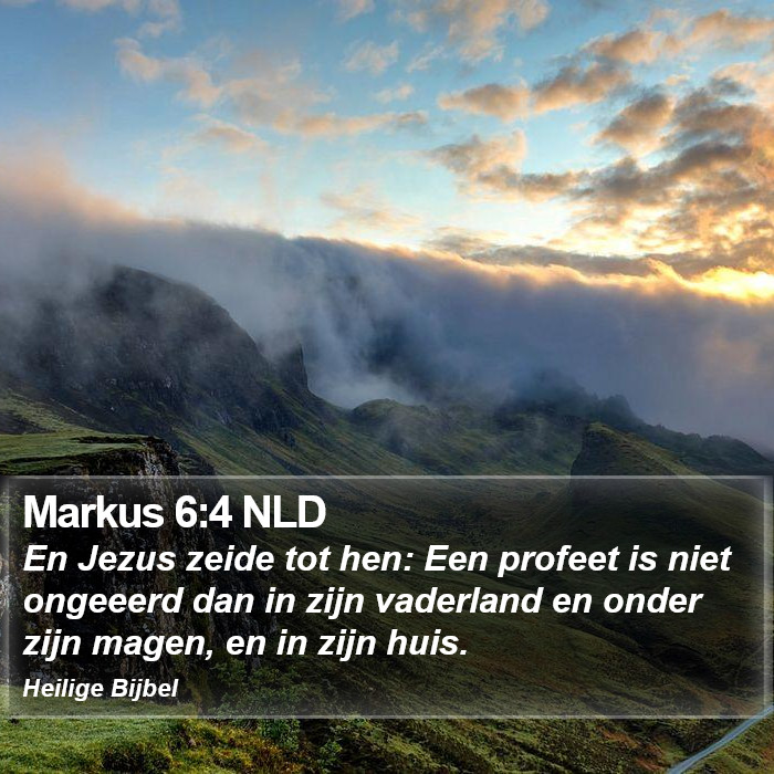 Markus 6:4 NLD Bible Study