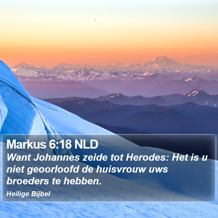 Markus 6:18 NLD Bible Study