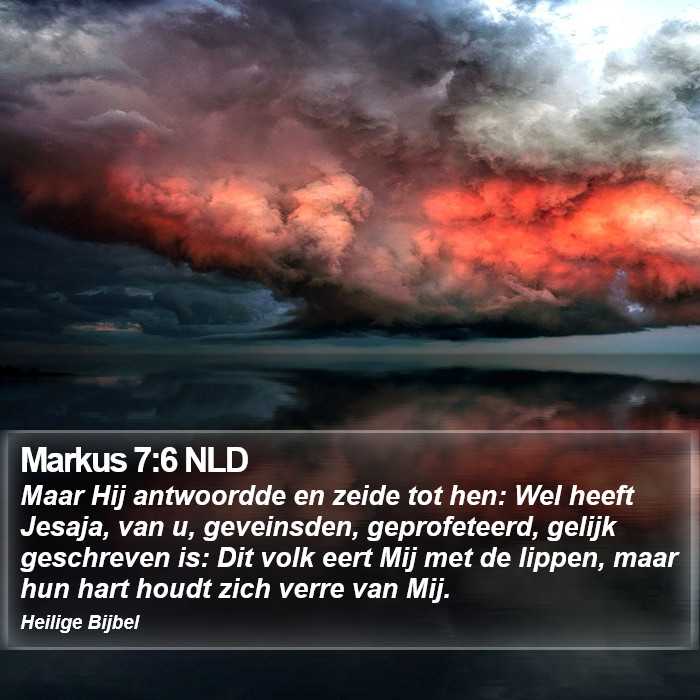 Markus 7:6 NLD Bible Study