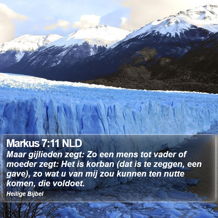 Markus 7:11 NLD Bible Study