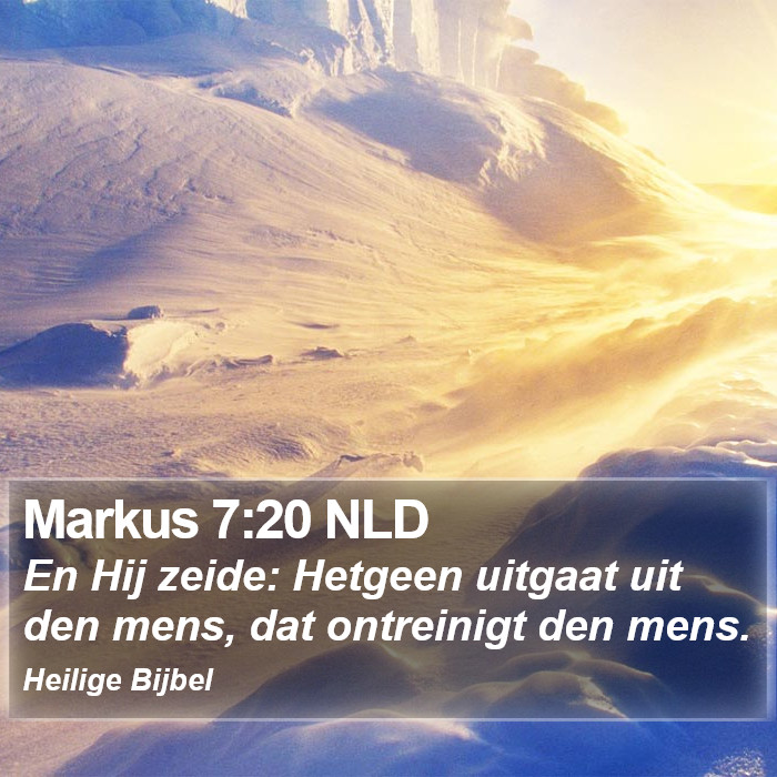 Markus 7:20 NLD Bible Study