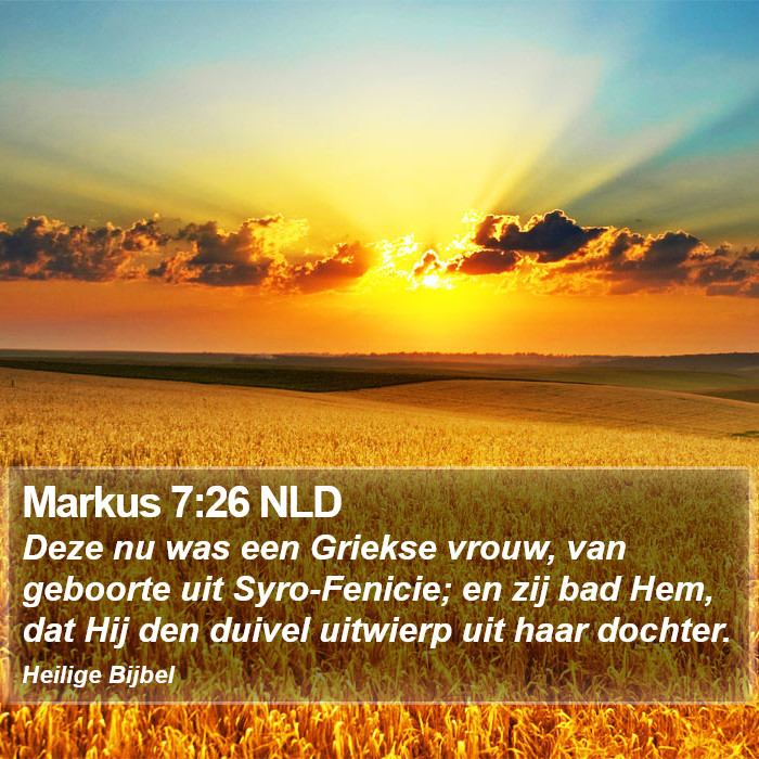 Markus 7:26 NLD Bible Study