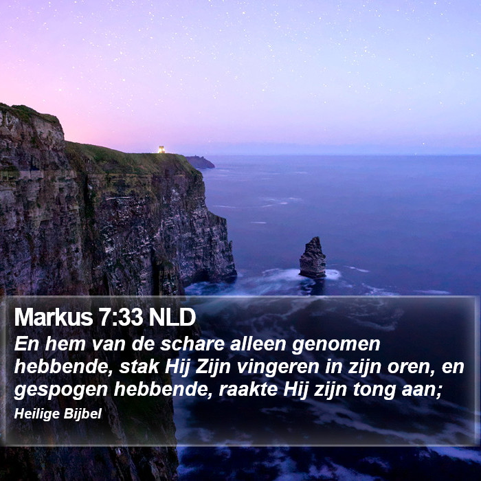 Markus 7:33 NLD Bible Study