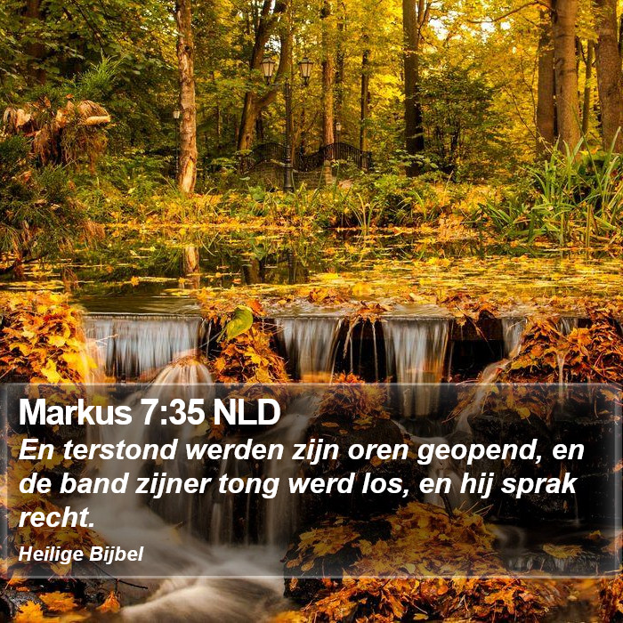 Markus 7:35 NLD Bible Study