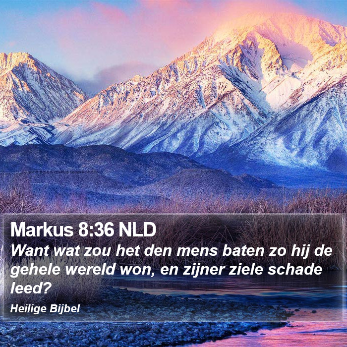 Markus 8:36 NLD Bible Study