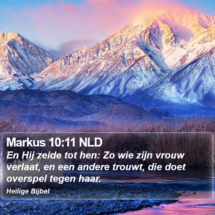Markus 10:11 NLD Bible Study