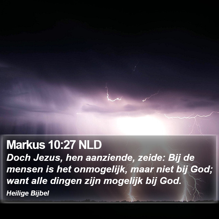 Markus 10:27 NLD Bible Study