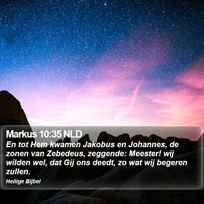 Markus 10:35 NLD Bible Study
