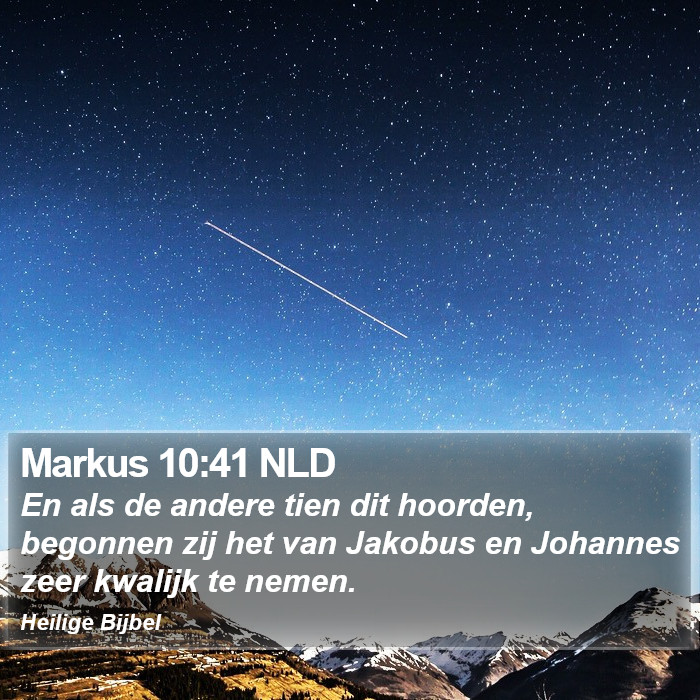 Markus 10:41 NLD Bible Study