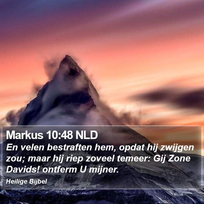 Markus 10:48 NLD Bible Study