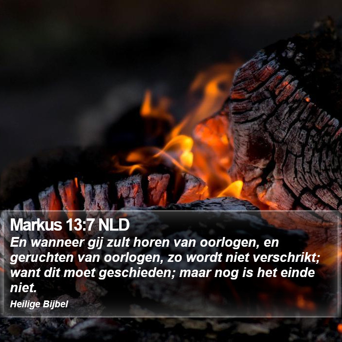 Markus 13:7 NLD Bible Study