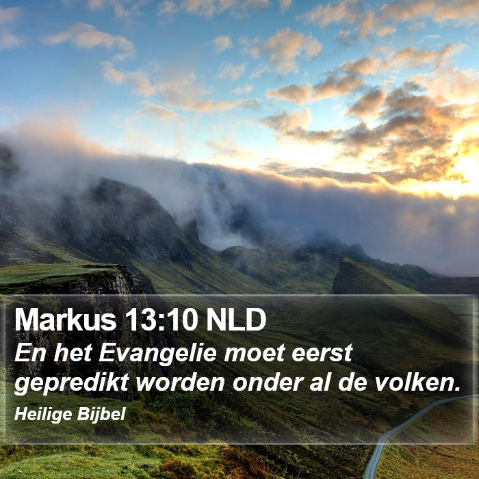 Markus 13:10 NLD Bible Study