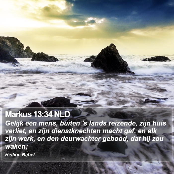 Markus 13:34 NLD Bible Study