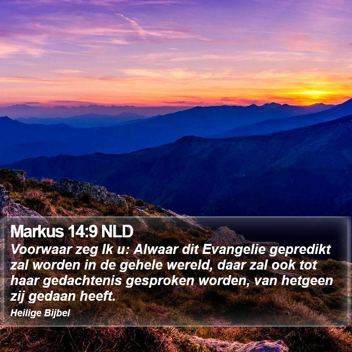 Markus 14:9 NLD Bible Study