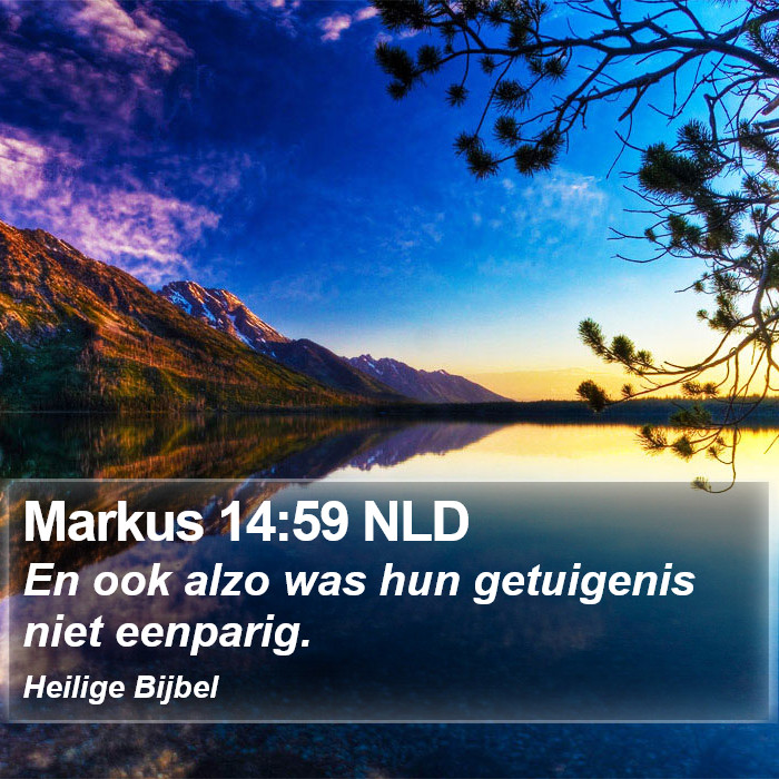 Markus 14:59 NLD Bible Study