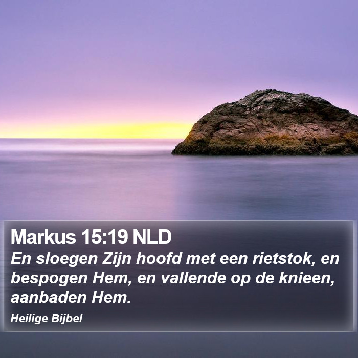 Markus 15:19 NLD Bible Study