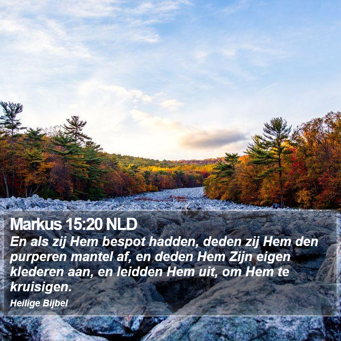 Markus 15:20 NLD Bible Study