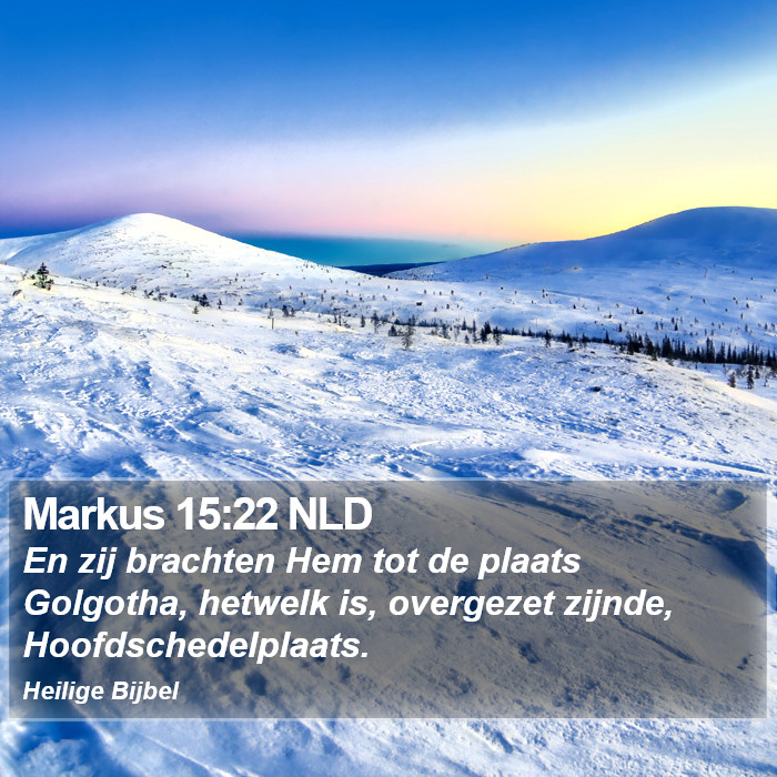 Markus 15:22 NLD Bible Study