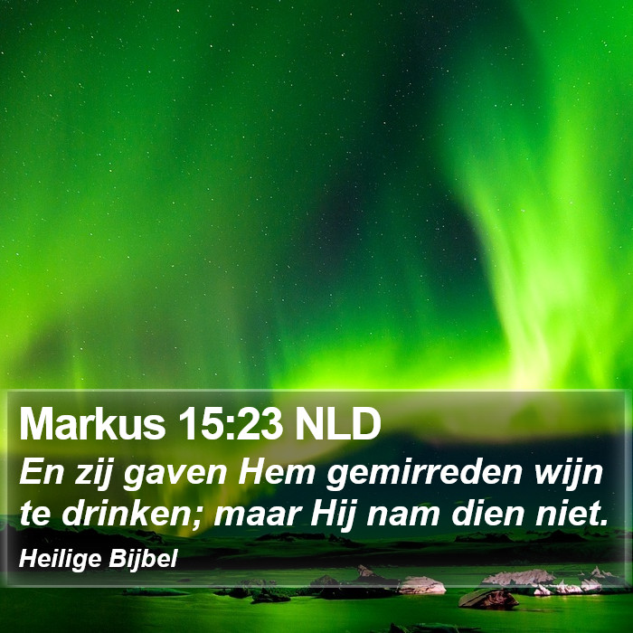Markus 15:23 NLD Bible Study