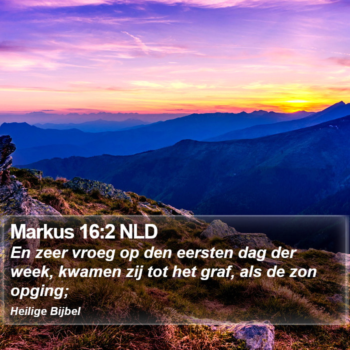 Markus 16:2 NLD Bible Study