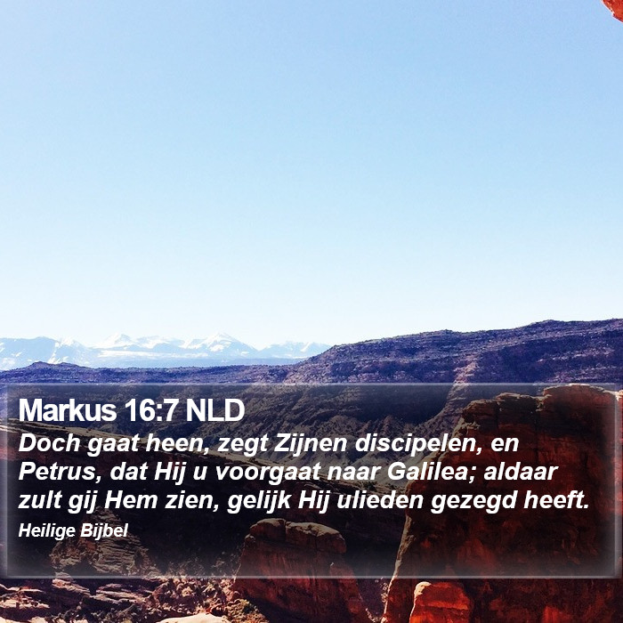 Markus 16:7 NLD Bible Study