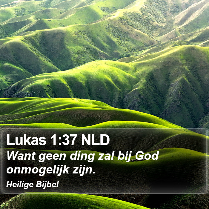 Lukas 1:37 NLD Bible Study