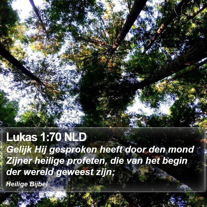 Lukas 1:70 NLD Bible Study