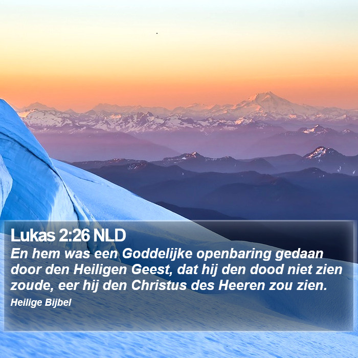 Lukas 2:26 NLD Bible Study