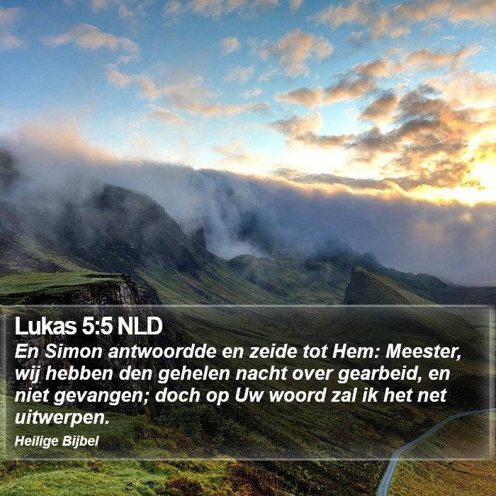 Lukas 5:5 NLD Bible Study