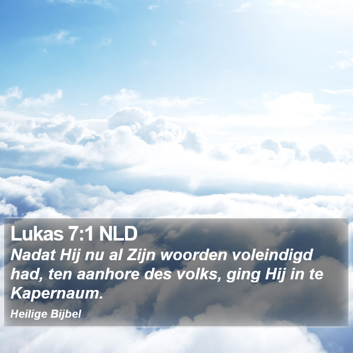 Lukas 7:1 NLD Bible Study