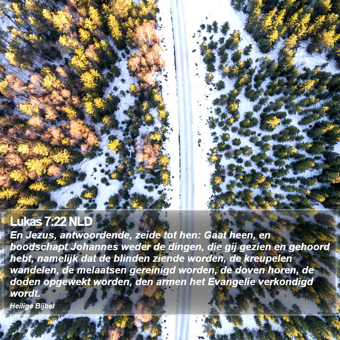 Lukas 7:22 NLD Bible Study