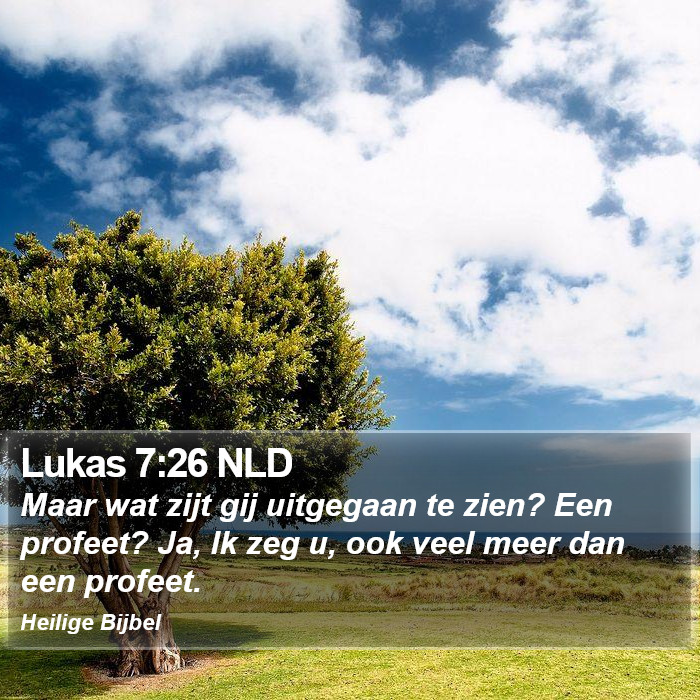Lukas 7:26 NLD Bible Study