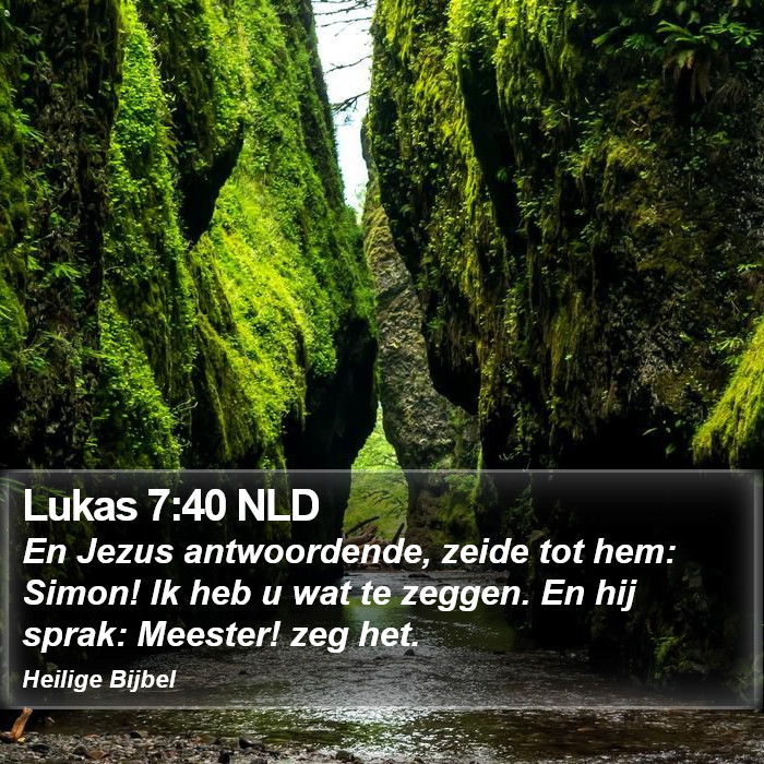 Lukas 7:40 NLD Bible Study