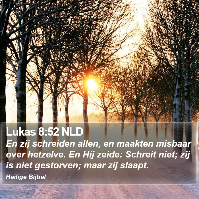 Lukas 8:52 NLD Bible Study