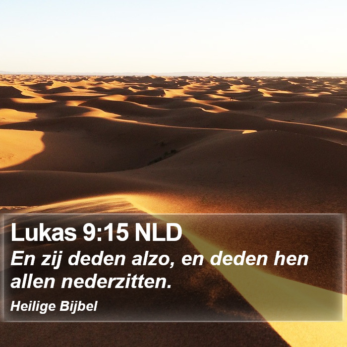 Lukas 9:15 NLD Bible Study