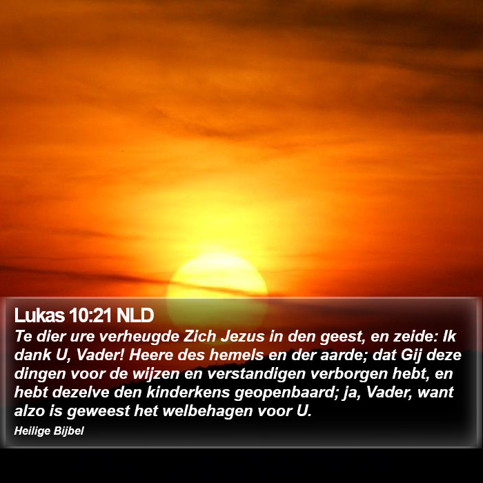 Lukas 10:21 NLD Bible Study