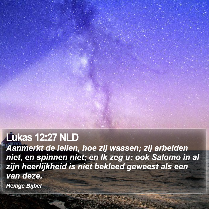 Lukas 12:27 NLD Bible Study