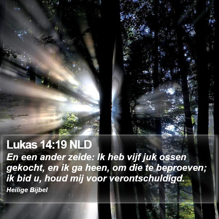 Lukas 14:19 NLD Bible Study