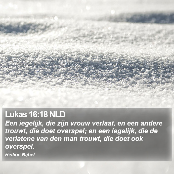 Lukas 16:18 NLD Bible Study
