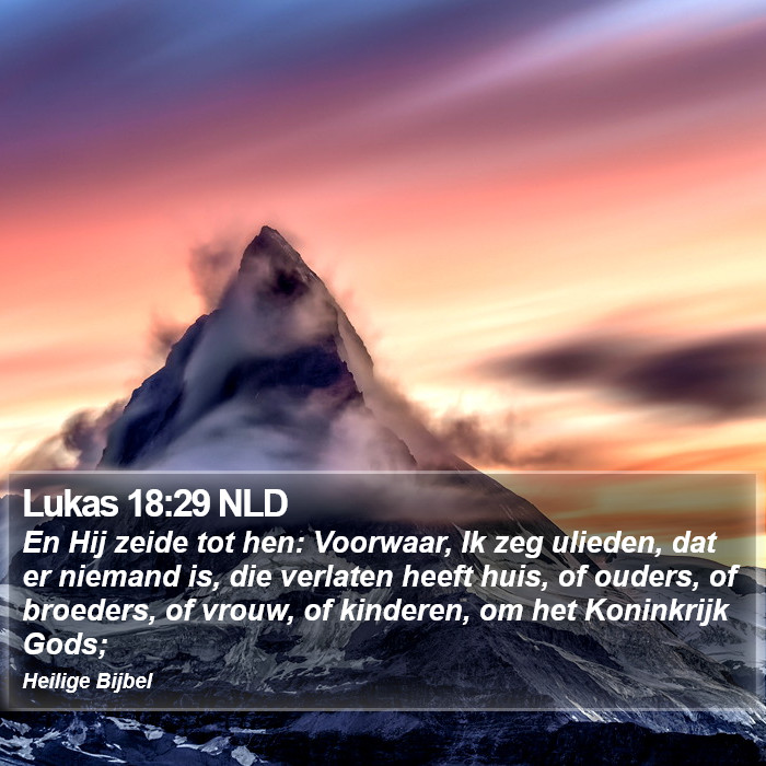 Lukas 18:29 NLD Bible Study