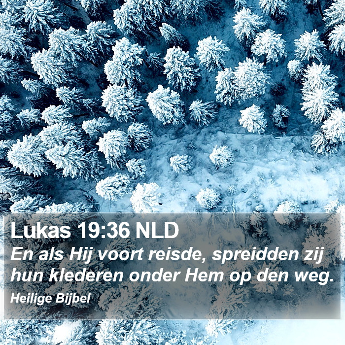 Lukas 19:36 NLD Bible Study