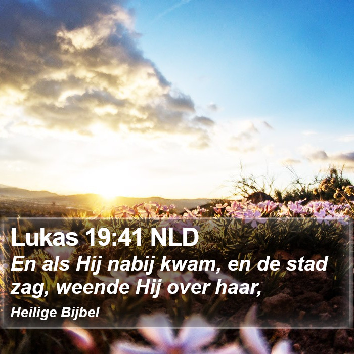 Lukas 19:41 NLD Bible Study