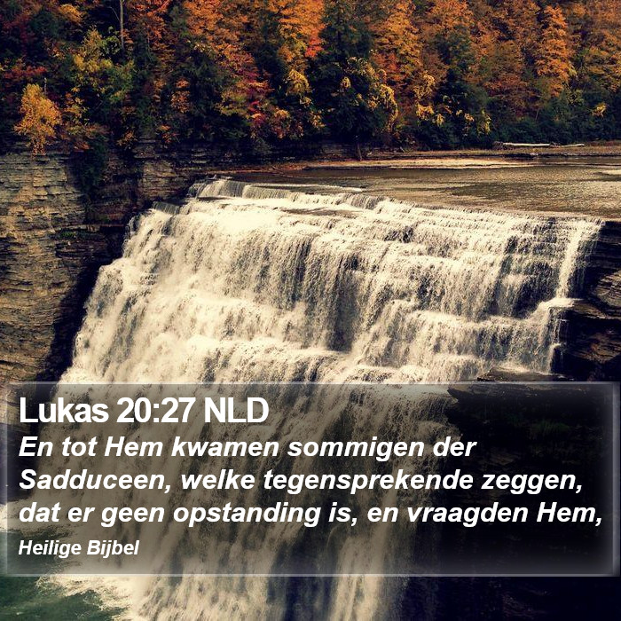 Lukas 20:27 NLD Bible Study