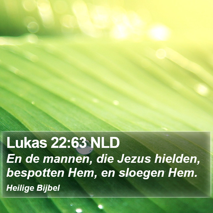 Lukas 22:63 NLD Bible Study