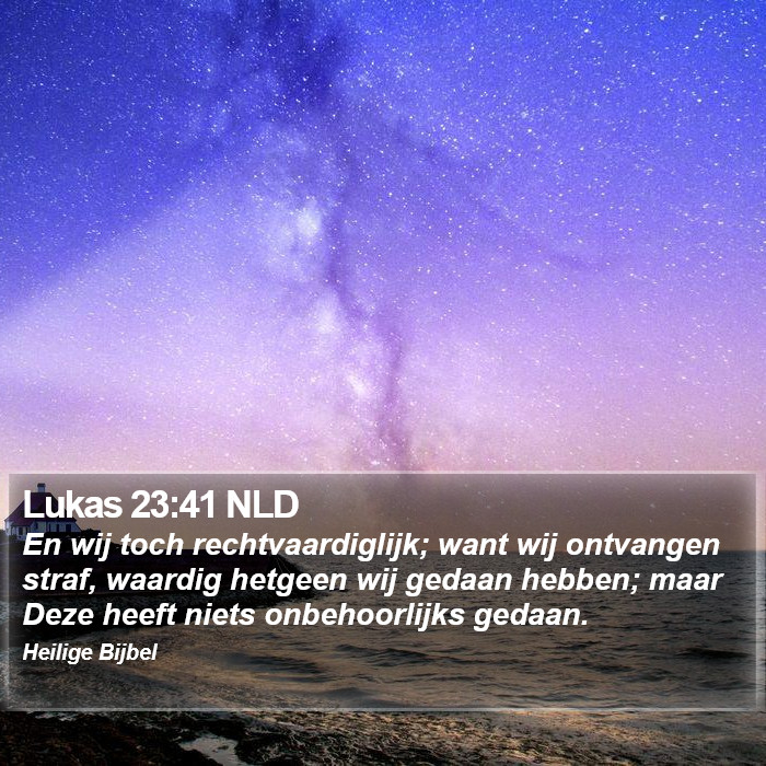 Lukas 23:41 NLD Bible Study