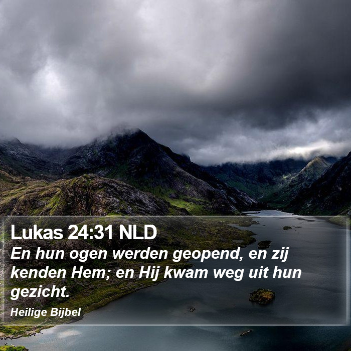 Lukas 24:31 NLD Bible Study