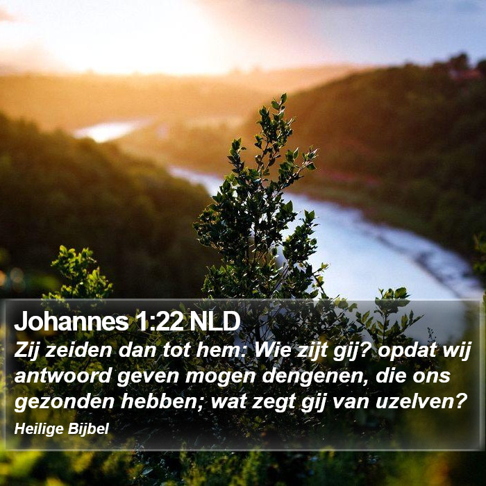 Johannes 1:22 NLD Bible Study