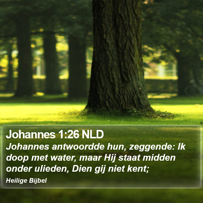 Johannes 1:26 NLD Bible Study